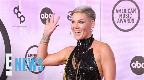 p!nk nude|Pink Posts Nude Photo of Herself Showering Outdoors on Instagram